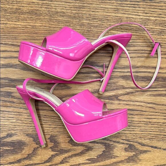 Olivia Ingrams Pink Platform Stiletto Heels.  Size 8.5 - Picture 3 of 6